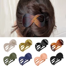 Women 8-Shape Hair Clip Claw Hairpin Ponytail Holder Duckbill Clip Styling DIY