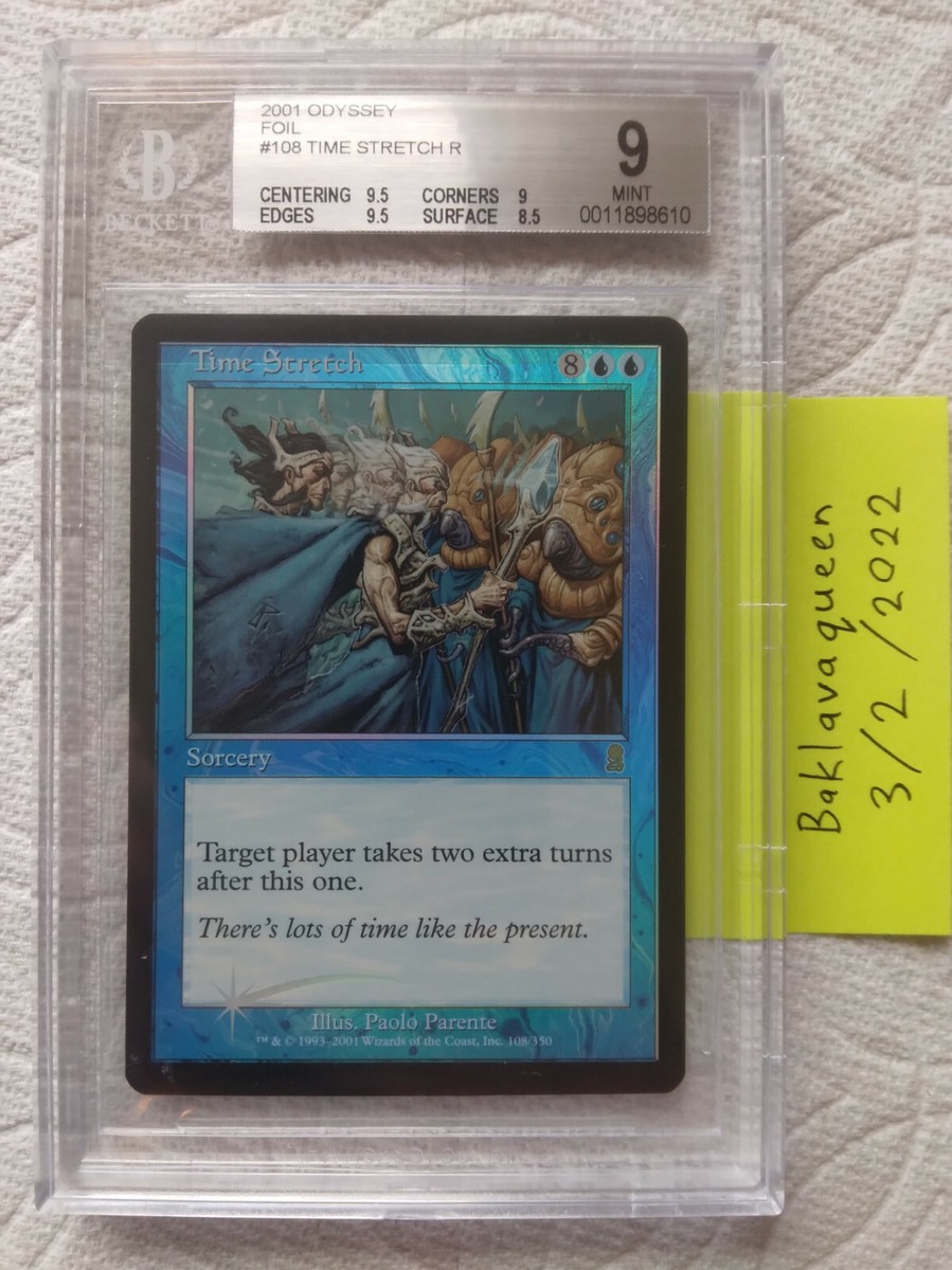FOIL* Time Stretch BGS 9 *w/9.5* - Odyssey MTG Magic The Gathering