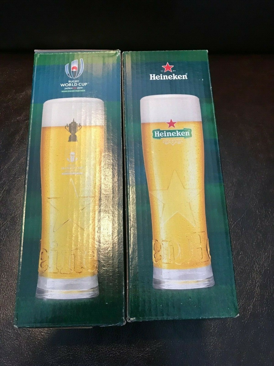 Heineken Rugby World Cup Japan Limited Edition Glass 2 Piece Set