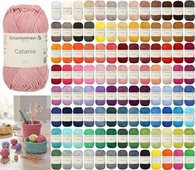 ABVERKAUF 50g Schachenmayr Catania Baumwolle Garn Stricken Amigurumi (53,00 /kg)
