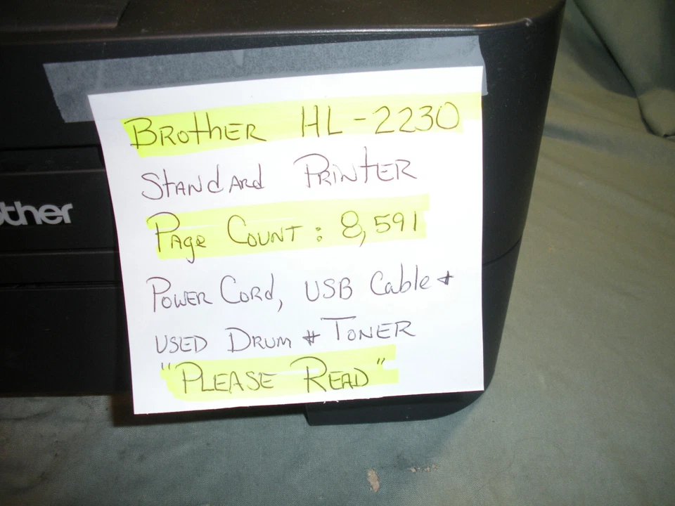 Brother HL-2230 Standard Printer Page Count 8,591.   Please Read - Image 2 of 4