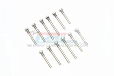 For Traxxas Maxx-STAINLESS STEEL FRONT+REAR SUSPENSION SCREW PIN-12PC Set-Silver