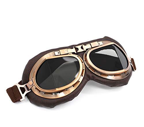 Aviator Retro Motorcycle Vintage Goggles Eyewear Cruiser Pilot - Foto 7