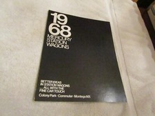 Vintage 1968 Mercury Station Wagons OEM New Car Dealer Sales Brochure NOS