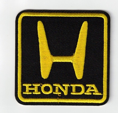 #ad #ad Honda Black Gold Logo Emblem Automotive 2.5in Embroidered Iron on Patch $5.36