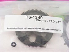 Schumacher PRO CAT CLASSIC U8308 Whisper Spur Gear w Rubber Ring Drive Pin Set