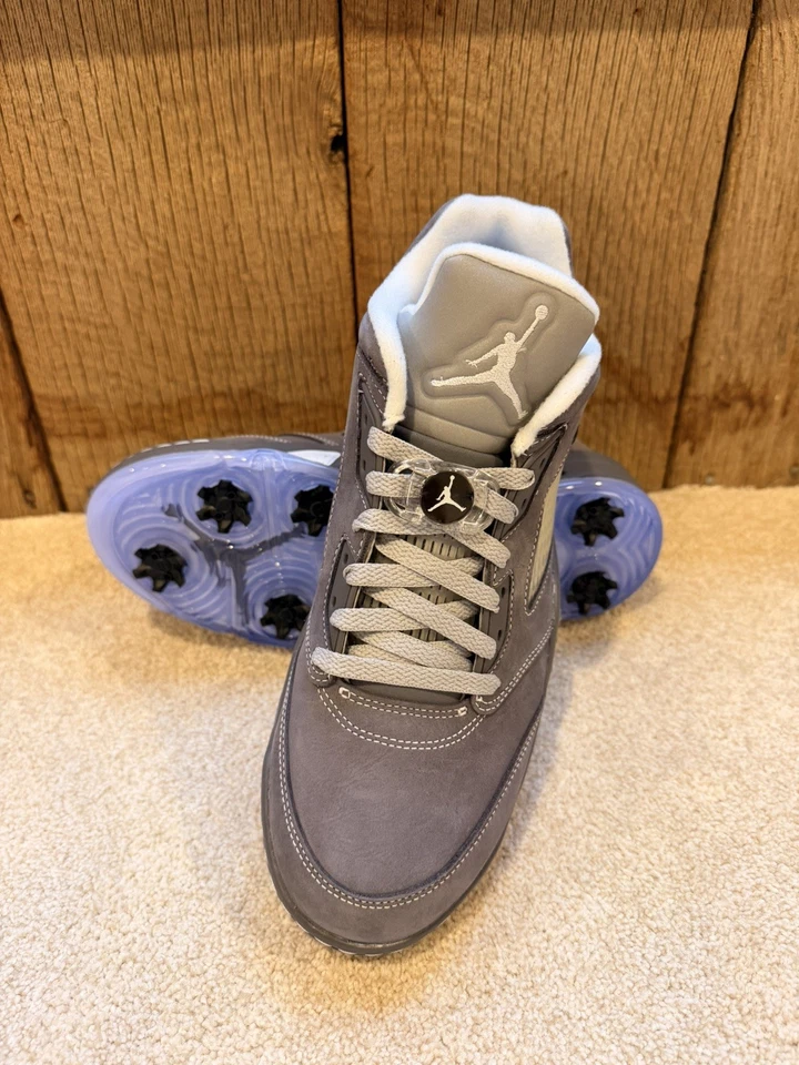 Talla 11 - Air Jordan 5 Golf Low Wolf Gris - Nuevo Foto 2 de 4