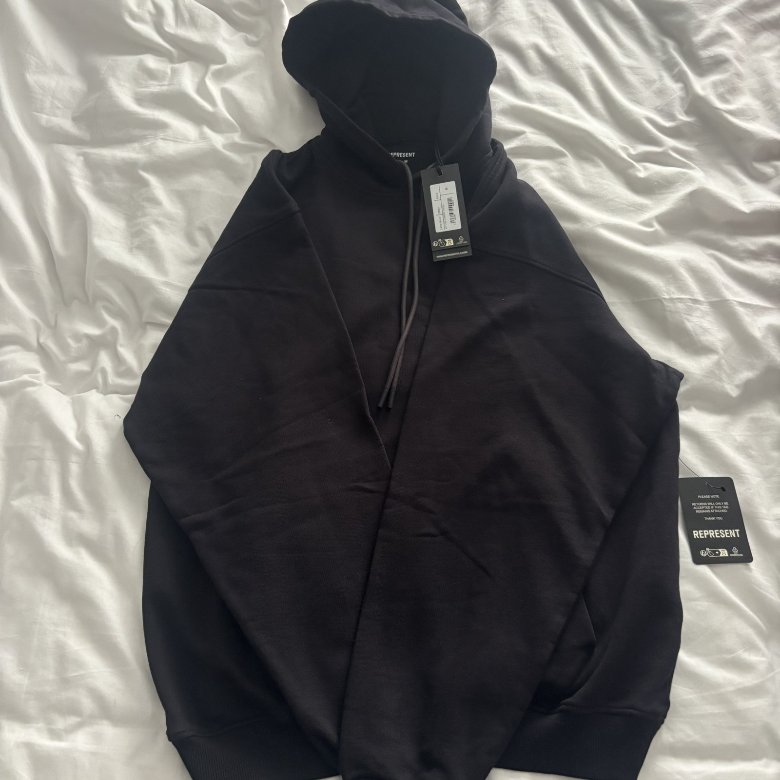 REPRESENT 247 Oversized Hoodie Brand New Size Medium Black 🚀