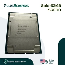 Intel Xeon Gold 6248 2.5GHz 20-Core SRF90 LGA3647 28MB 150W Server Processor CPU