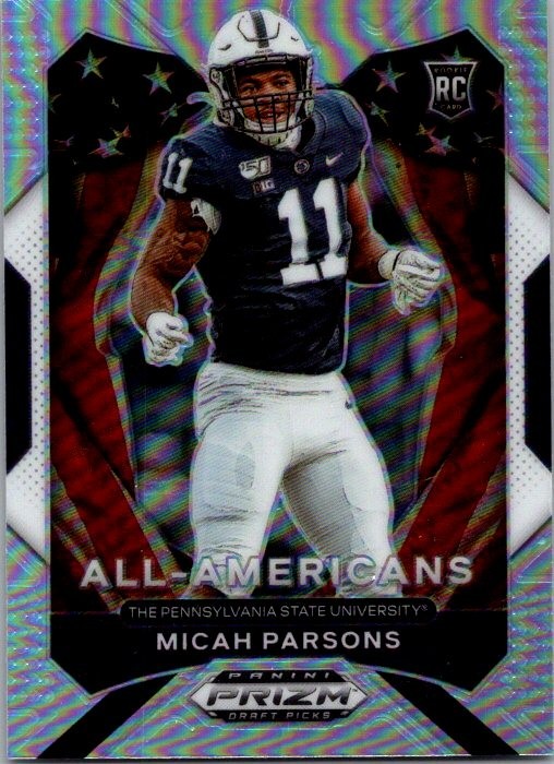 2021 Panini Prizm Draft Picks Collegiate #188 Micah Parsons Silver