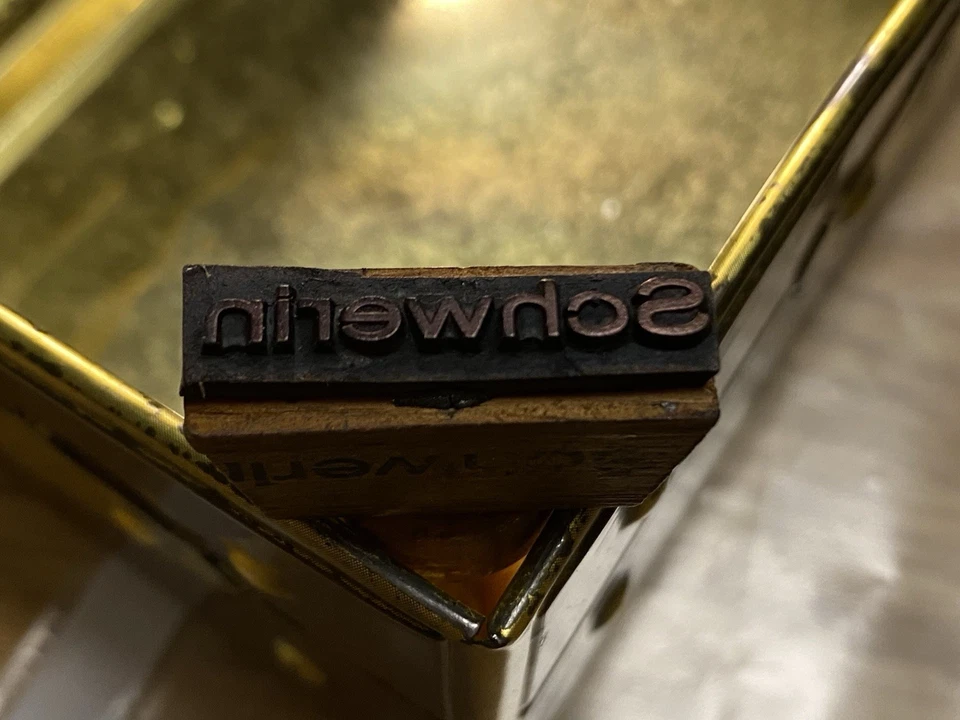 Original Stempel Bw Rbd Schwerin  Reichsbahndirektion Bundesbahn DR #1 - Bild 4 von 4