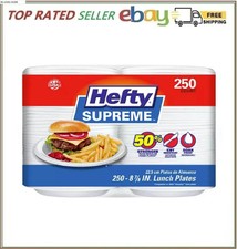 Hefty Supreme Foam Disposable Lunch Plates, 8 7/8" 250 ct. 