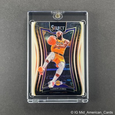 2024-25 Panini Select #310 LeBron James White Prizm Mezzanine /125