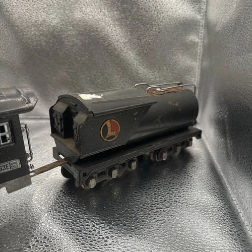 LIONEL PREWAR O-GAUGE 263E GUNMETAL LOCOMOTIVE WITH 263W WHISTLE TENDER - Picture 8 of 13