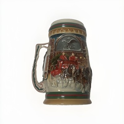 Budweiser 1997 Holiday Stein Home For The Holidays Breweriana Collectible