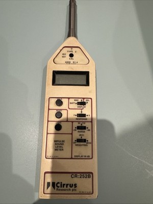 Cirrus CR252B Impuls Schallpegelmessgerät CR:252B C17006F