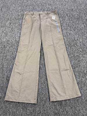 Old Navy Pants Women 6 Khaki Flare Bootcut Low Rise Gold Speck Chino Vtg NWT