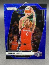 Shakira Austin 2024 Panini Prizm Blue Prizm #134 /199 Washington Mystics WNBA