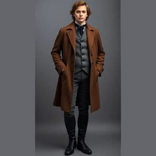 Men's 19th Century Brown Wool Tailcoat, Only Coat For Sale