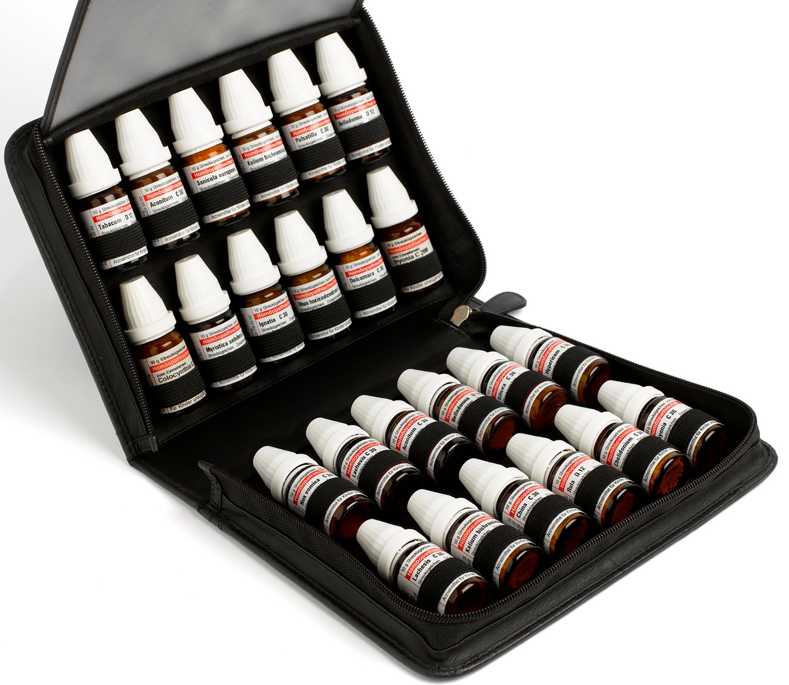 Hausapotheke Homöopathie für 24 DHU Flaschen 10g, Öle, Essenzen, Flüssigkeiten