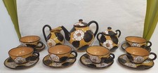 SERVIZIO DA TE IN TERRAGLIA ANNI '30 TEIERA, ZUCCHERIERA, LATTIERA E 6 TAZZE CON