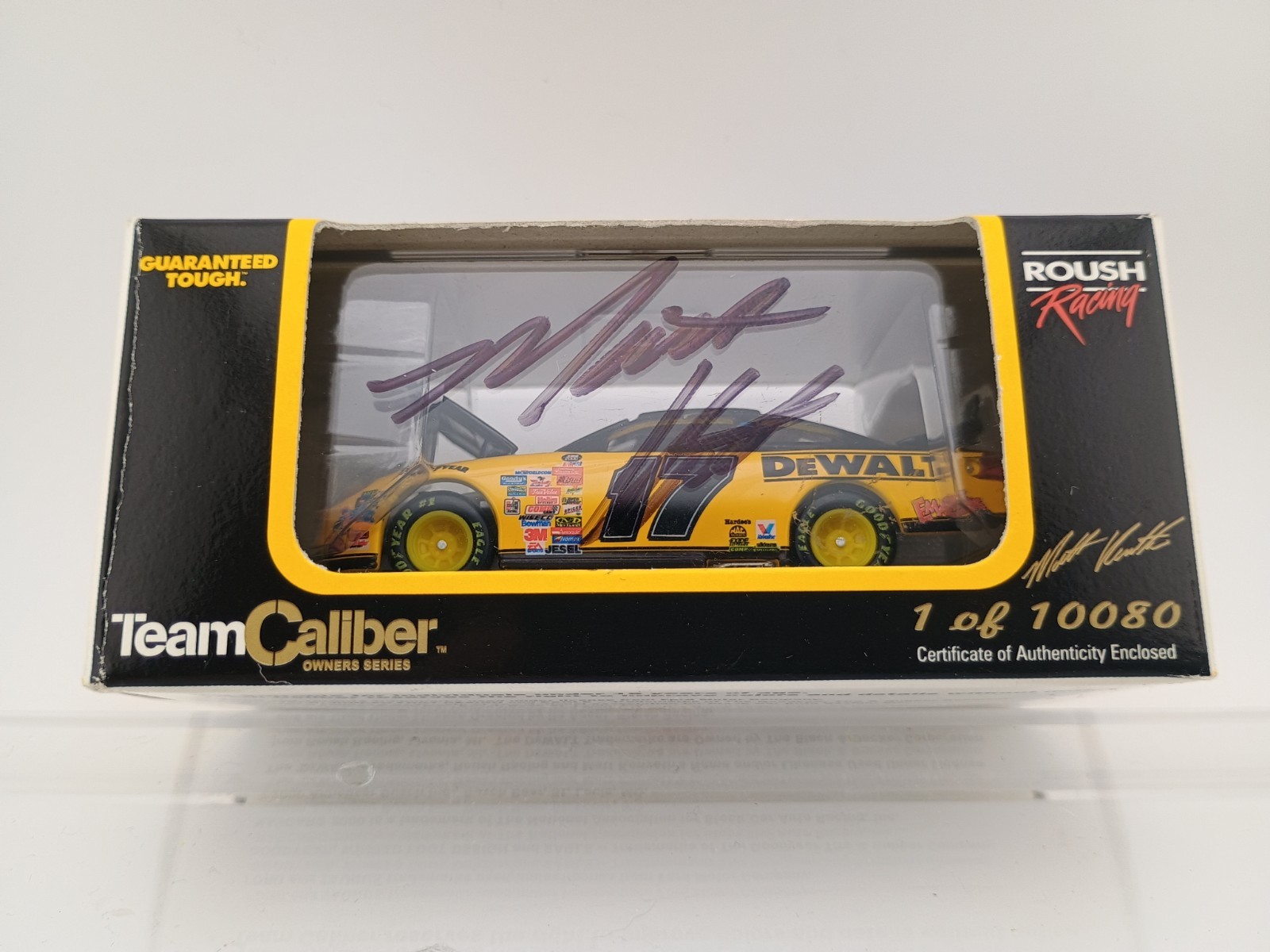 Matt Kenseth Autographed 2000 Team Caliber Owners 1/64 DeWalt #17 Ford Taurus
