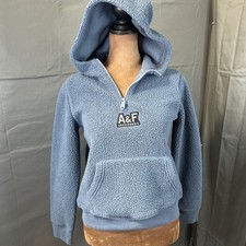 Abercrombie Fitch Sherpa Fleece Hoodie Kids 9...