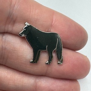 Vintage Wolf Enamel Pin Wildlife Animal Silhouette Lapel Badge