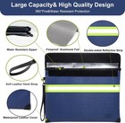 Upgraded Fireproof Money Bag with Lock,6500°F 10 Layers of Heat Insulated Materi — photo 3