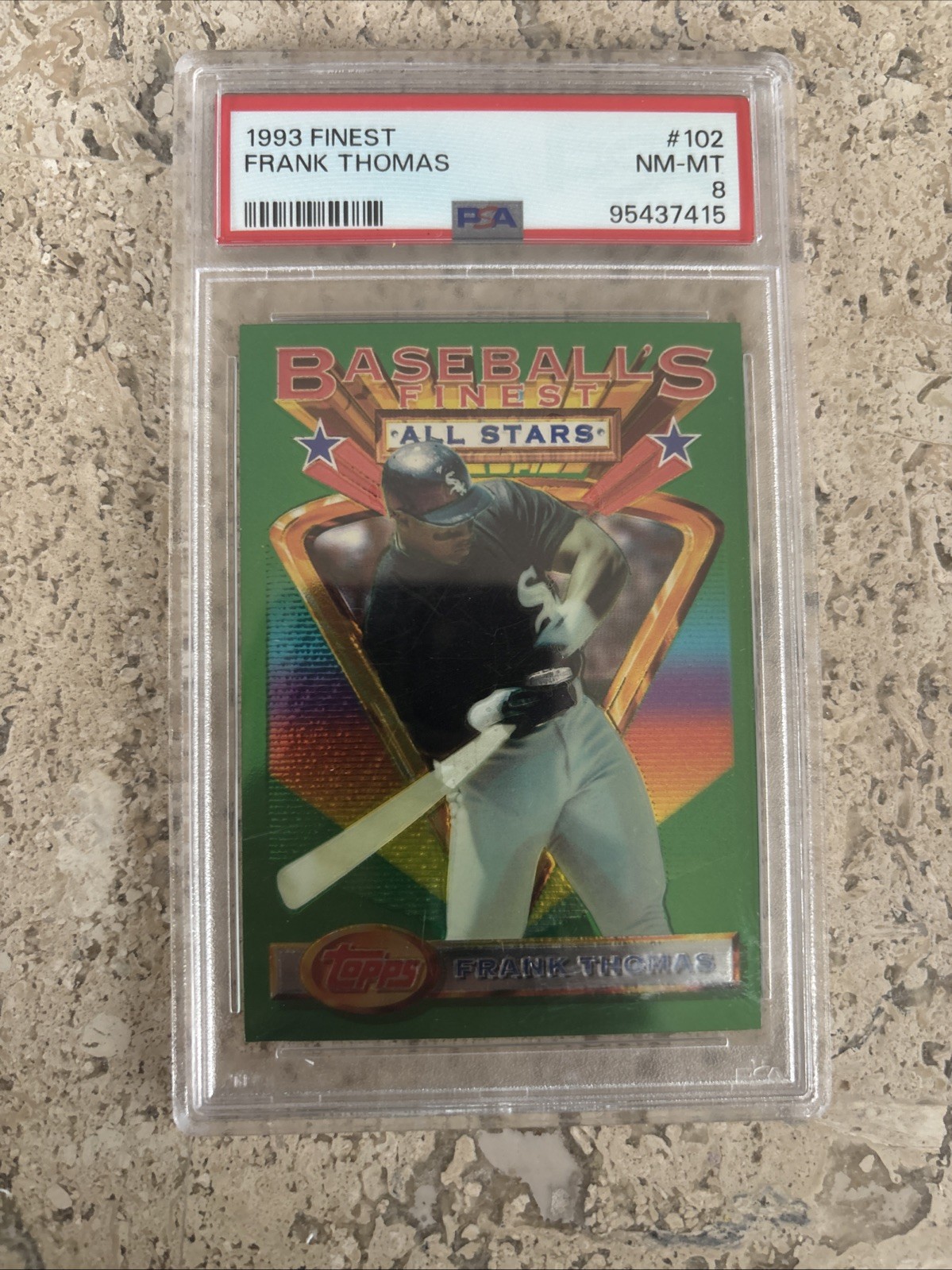PSA 8 1993 Finest Frank Thomas Baseballs Finest All Stars