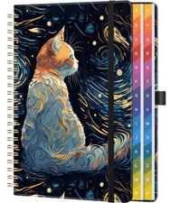 Password Book with Colorful Alphabetical Tabs, Spiral Password Keeper Book, 8...