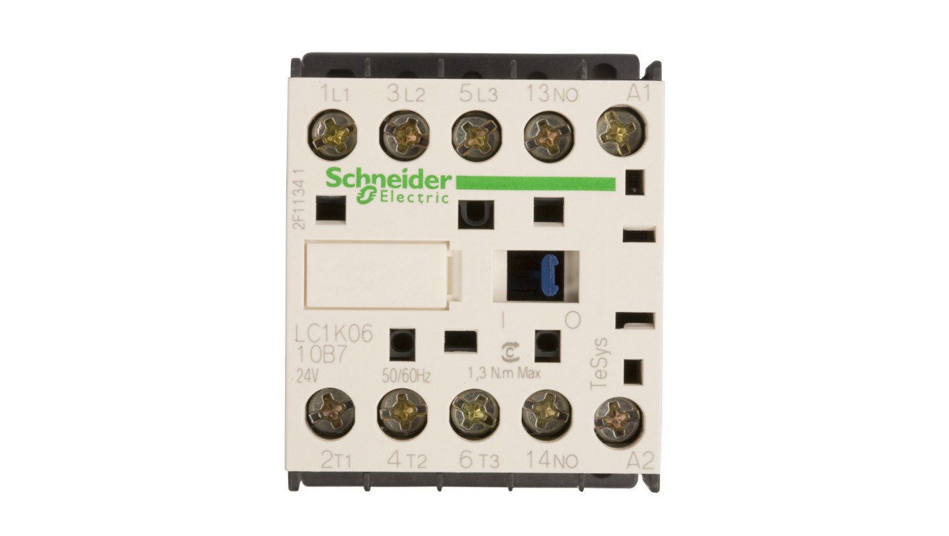 Power Contactors 6A 3P 24V AC 1Z 0R LC1K0610B7 TeSys