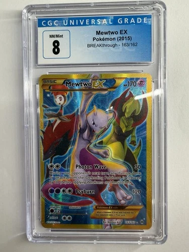 Pokemon Mewtwo EX 163/162 Breakthrough CGC 8