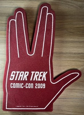 Set of (2) Star Trek Comic Con 2009 Movie Premiere Promo Foam Finger Spock Hand