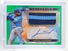 JUNIOR CAMINERO 2024 TOPPS INCEPTION RPA ROOKIE PATCH GREEN RC AUTO /99 Q3815