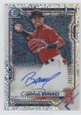 2021 Bowman Chrome Prospects Speckle Refractor 202/299 Brainer Bonaci Auto 0st