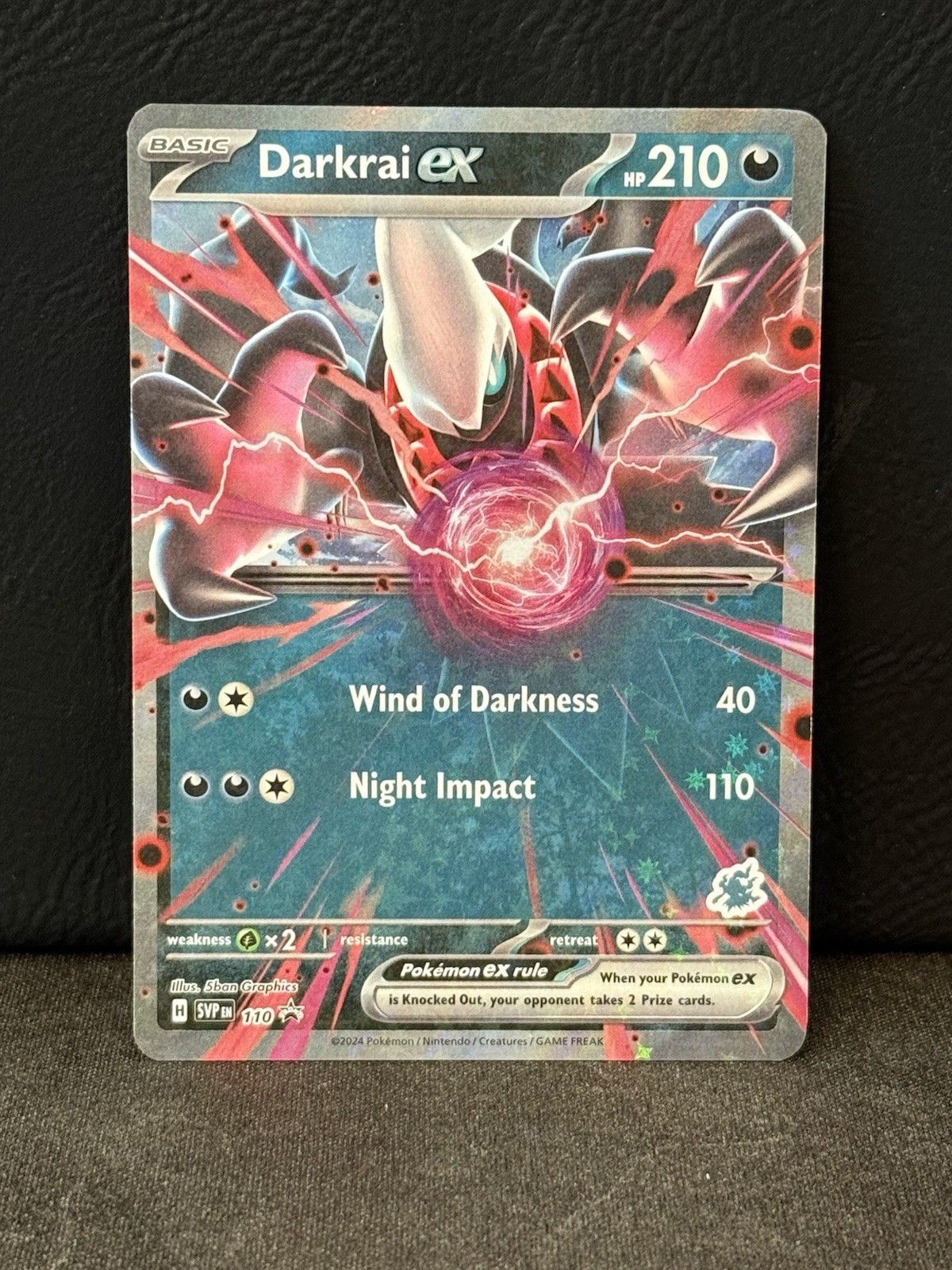 Darkrai EX 110 - S&V: Battle Academy 2024 Black Star Promo - Pokémon TCG (NM)