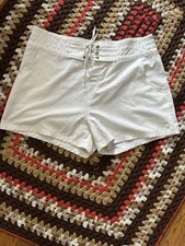 La Blanca Resortwear Swim Cover-up Shorts  White  Size L