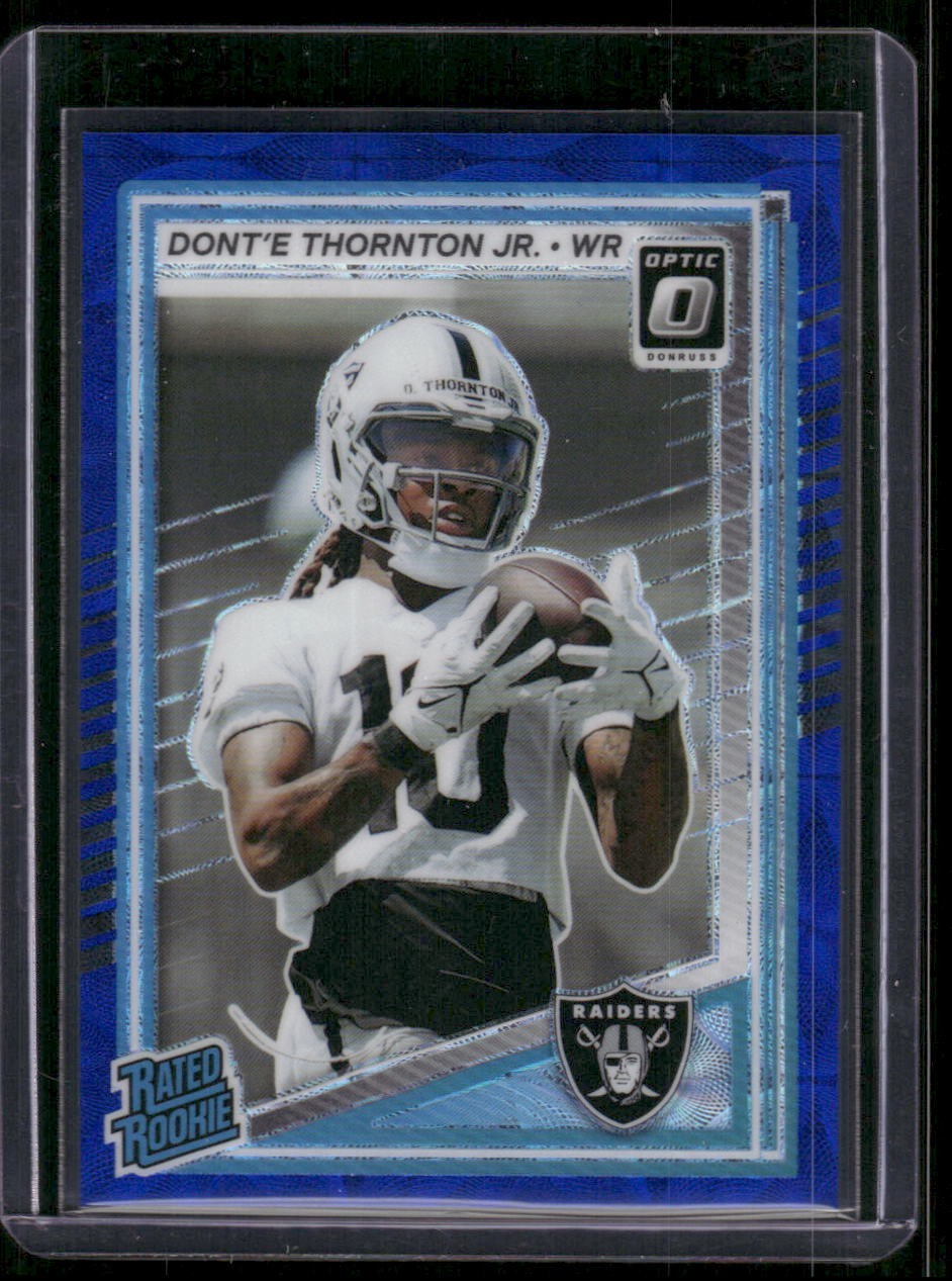 2025 Optic Football #279 Dont'e Thornton Jr. Blue Scope