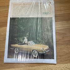 1961 RENAULT Caravelle Brown Convertible in Ancient Forest Vintage Ad