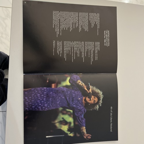 1986 Whitney Houston Concert Tour Book Program - Picture 14 of 16