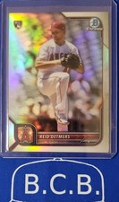 Reid Detmers #/499 2022 Bowman Chrome RC Refractor #6 Angels