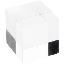 Plymor Clear Polished Acrylic Square Display Block, 1.5" H x 1.5" W x 1.5" D
