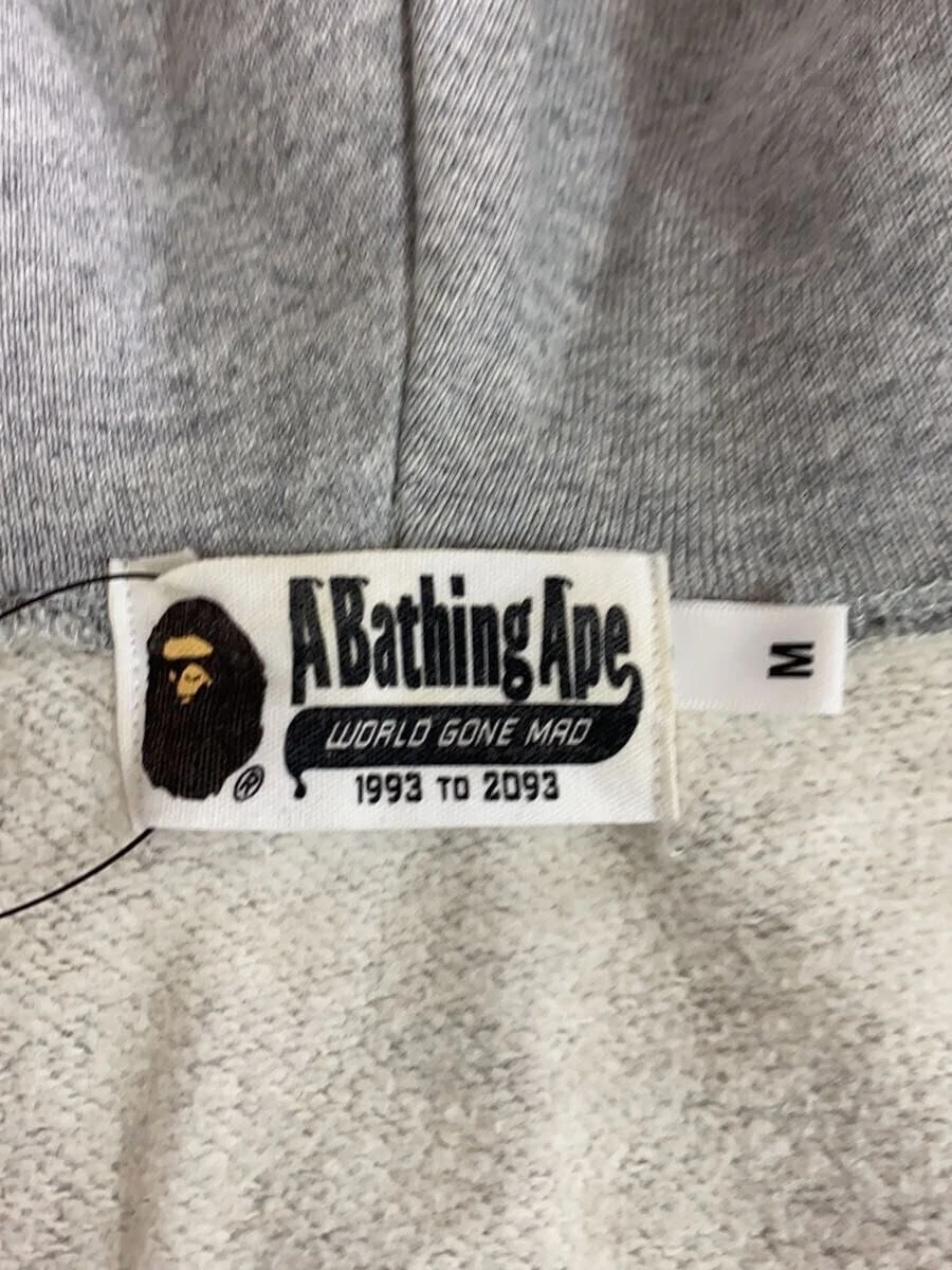 A BATHING APE (BAPE) Felpa con cappuccio A BATHING APE grigia M usata
