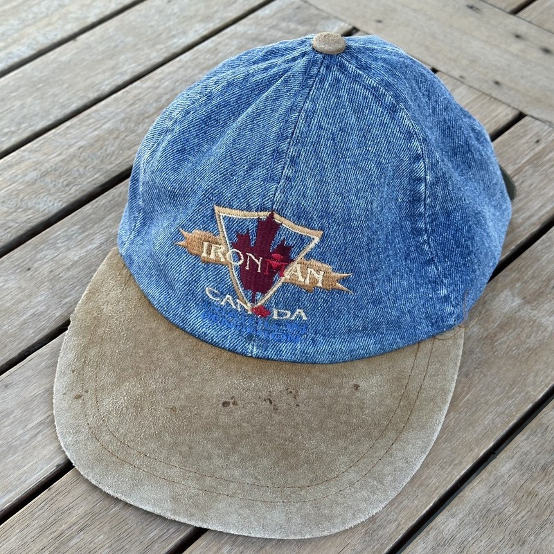 Vintage Ironman Triathlon Canada Snapback Hat, 1994