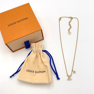 Auth Louis Vuitton M02146 LV Iconic Enamel GP Necklace W/Box BA080274