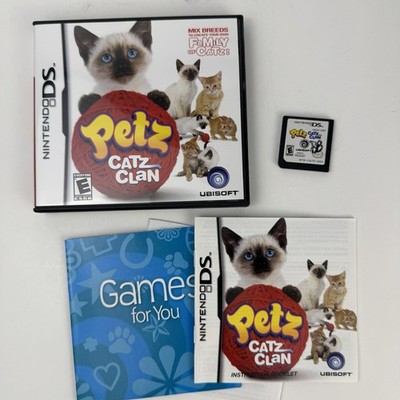 Petz Catz Clan Nintendo DS Game With Box & Manual Tested CIB 2008 Cat Lover