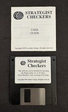 Vintage 1996 Strategist Checkers by Arthur Crump Floppy Disk w/ User Guide