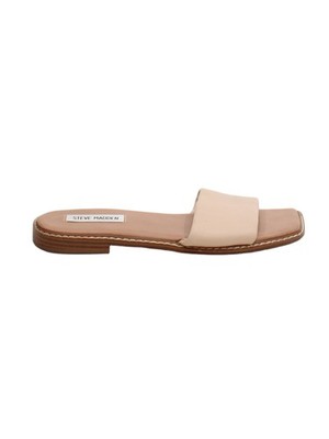 Steve Madden Damen Sandalen UK 6 Creme 100% Kunstleder Slider