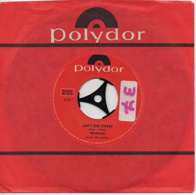 THE BEATLES ain't she sweet*if you love me, baby GERMAN pressing POLYDOR 7'' 45